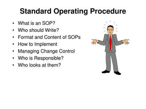 Ppt Standard Operating Procedure Powerpoint Presentation