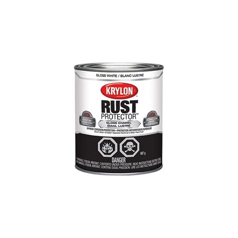 Peinture Antirouille Krylon Rust Protector Couleur Blanc Fini Lustré