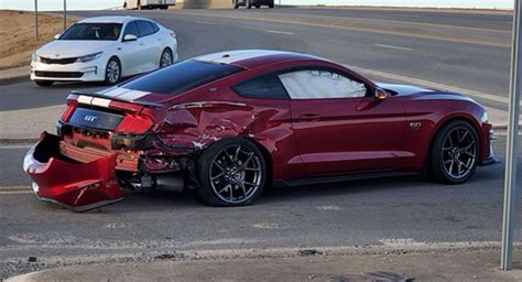 Slow And Furious Ford Mustang Gets T Boned By A Truck Motorlinks