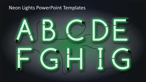 Neon Lights Powerpoint Templates Slidemodel