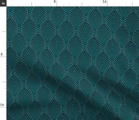 Colorful Fabrics Digitally Printed By Spoonflower Deco Pattern Teal