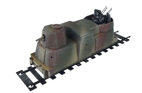 Railway Ww2 Armoured Artillery Carriage 28mm R031 Arcane Scenery And