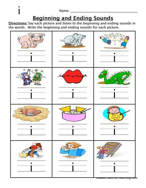 Image Result For Beginning Middle End Sounds Kindergarten Worksheets