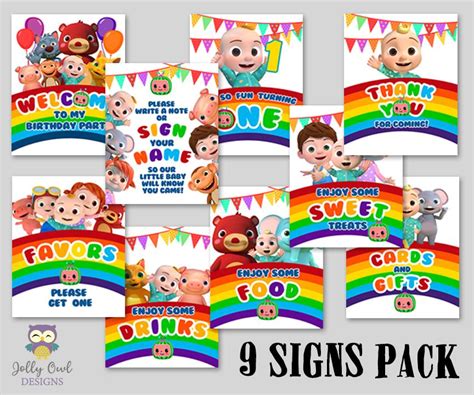 At cocomelon, our primary goal is to engage families with entertaining and educational. Cocomelon Birthday Party Table Signs Package Bundle Set ...