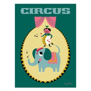 Fab.com | Adorable Illustrated Posters | Circus illustration, Illustration, Type illustration