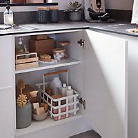Notre avis sur les cuisines équipées castorama. Caisson bas de cuisine GoodHome Caraway Blanc H. 72 cm x l ...
