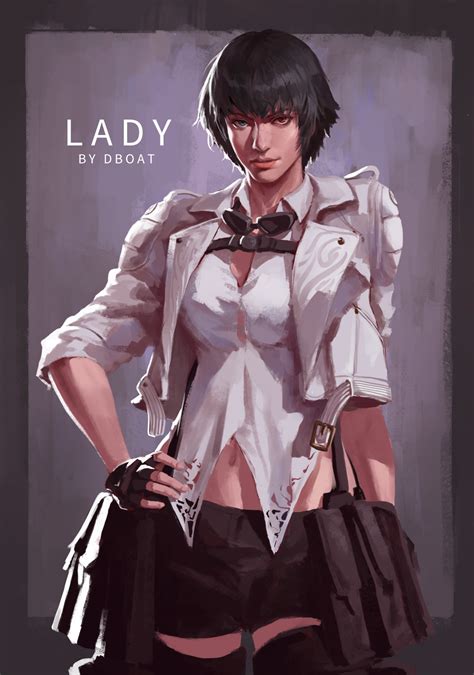 Artstation Dmc Lady Dboat Chica Anime Manga Game Character