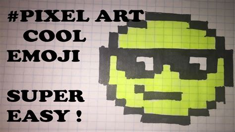 Pixelart Cool Emoji Super Easy I Artist Diana Youtube