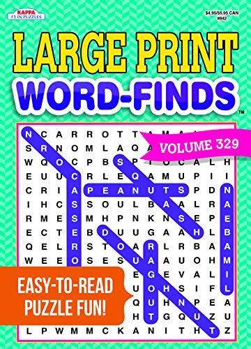 9781559938594 Large Print Word Finds Puzzle Book Word Search Volume
