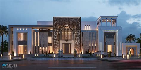 Islamic Private Villa Uae On Behance Contemporary Architecture House