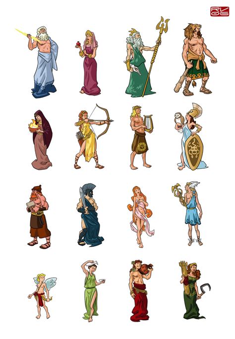 Deuses Antigos Deuses Gregos Nomenclatura