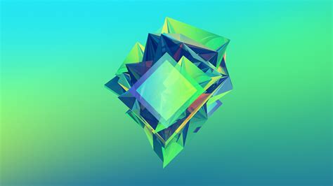 Wallpaper Abstract Symmetry Green Graphic Design Triangle Facets