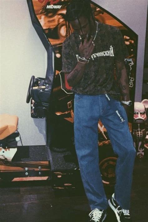 Travis Scott In Baggy Clothes Travis Scott Ready Made Cargo Pants