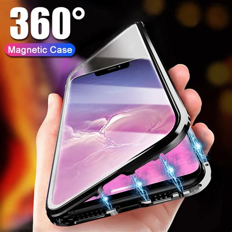 Magnetic Adsorption Case For Iphone X Xr Xs Max 8 7 Plus Metal Magnet