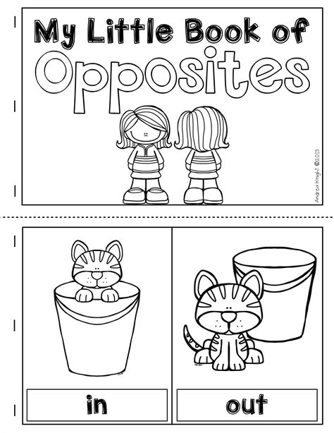 Opposite Worksheets For Preschoolers