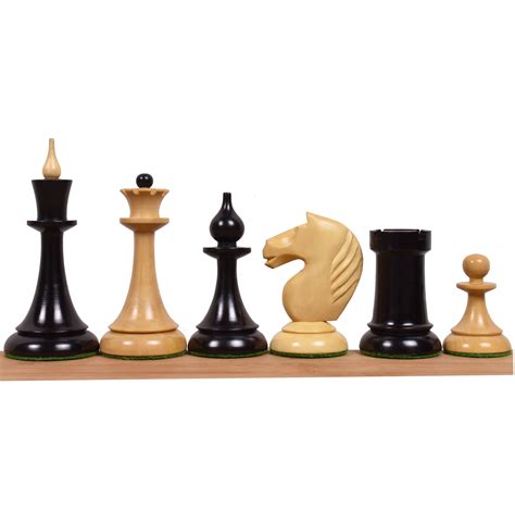 A Wooden Chess Set With Black And White Pieces