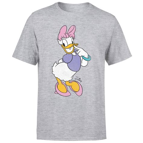 Disney Daisy Duck Classic T Shirt Grey Clothing Zavvi Uk