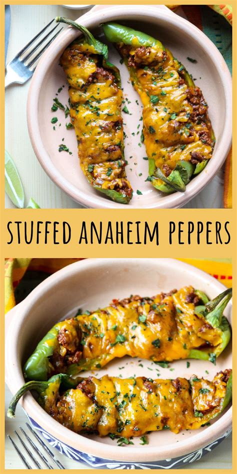 Stuffed Anaheim Peppers Recipe Recipe In 2021 Stuffed Peppers