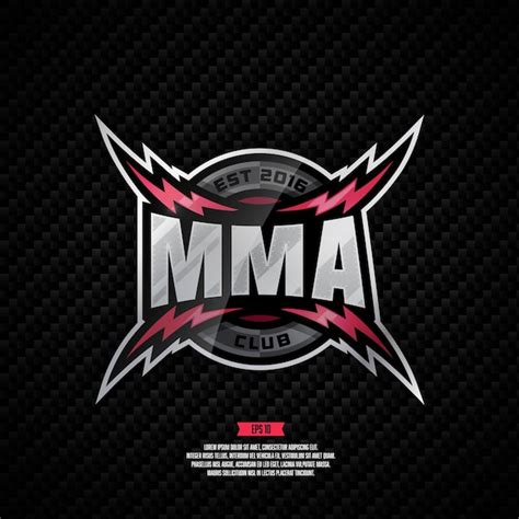 Premium Vector Mma Club Mixed Martial Art Vector Logo