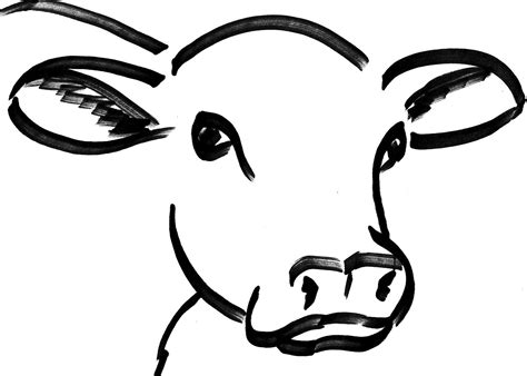 You can edit any of drawings via our online image editor before downloading. Pin by Jackie Ferrebee on Design and Style | Cow drawing ...