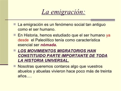 Diferencias Entre Migración Emigración E Inmigración Cuadro Comparativo