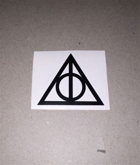 Harry Potter Deathly Hallows Vinyl Decal Sticker By Jerseycustomz