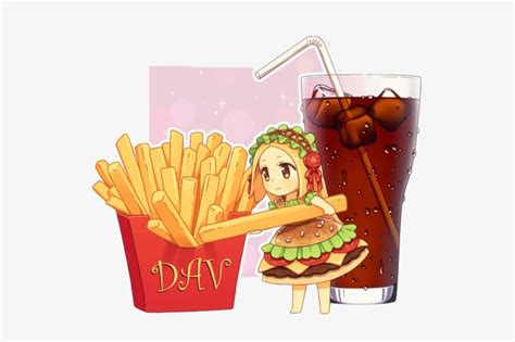Hamburger Chibi Anime Drawing Food Anime Food Girl Chibi
