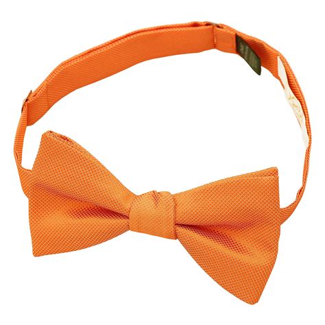 Celosia Orange Solid Check Self Tie Thistle Bow Tie James Alexander