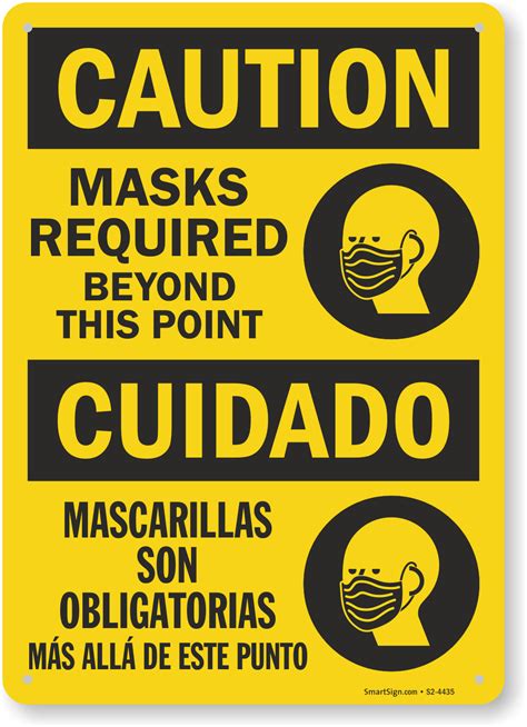 For open tv massive use an extened license is required. Caution Masks Required Beyond This Point Bilingual Spanish Face Mask Safety Sign, SKU: S2-4435
