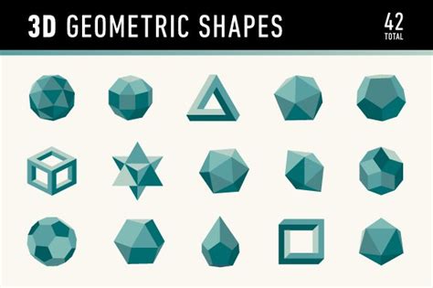 3d Geometric Shapes Graphics ~ Creative Market