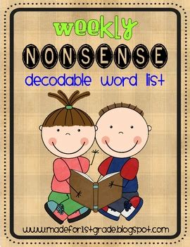 A word that has no real meaning | meaning, pronunciation, translations and nonsense word. Nonsense Word Checks by Made For 1st Grade | Teachers Pay ...