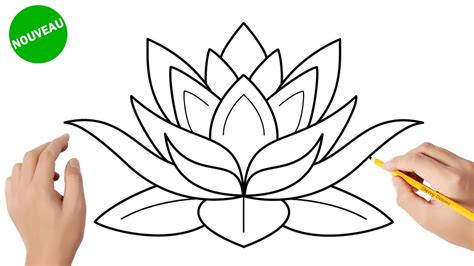 Comment Dessiner Une Fleur De Lotus Youtube