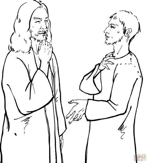 Luxury Jesus Heals The Crippled Woman Coloring Page Top Free