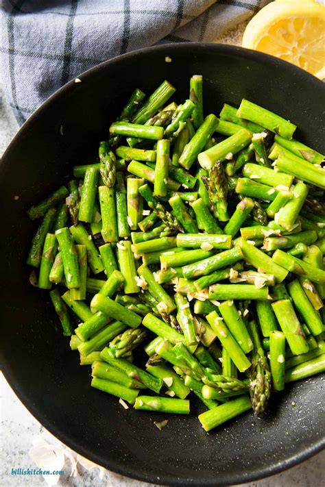 Asparagus are a crunchy, woody spring vegetable. Easy Sauteed Asparagus | Billi's Kitchen