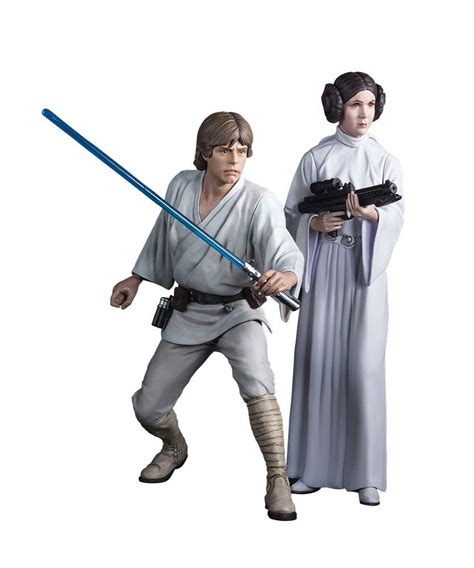 Artfx Luke Skywalker And Princess Leia Figure Set Kotobukiya