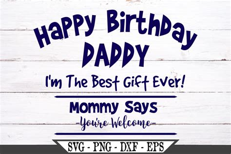 Happy Birthday Daddy Or Dad Funny Svg Design 184136 Svgs Design