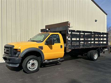 2008 Ford F550 Stake Flatbed W Liftgate Truck Platinum Truck And