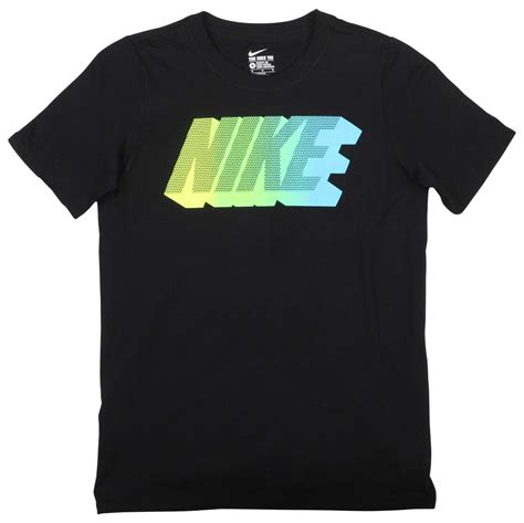 Nike Big Boys 8 20 Nike Gradient Graphic T Shirt Black