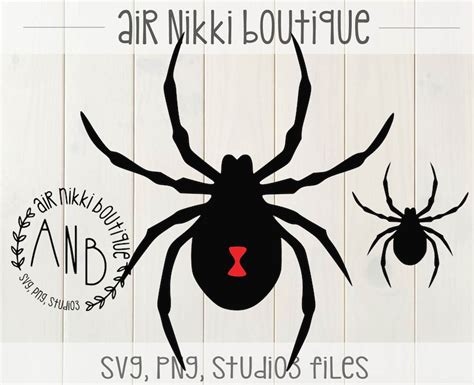 Black Widow Spider Svg Png Studio 3 Files Instant Download Etsy Canada