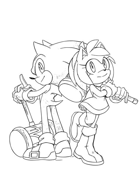 37 Amy Rose The Hedgehog Coloring Pages Parmjeetnoemi