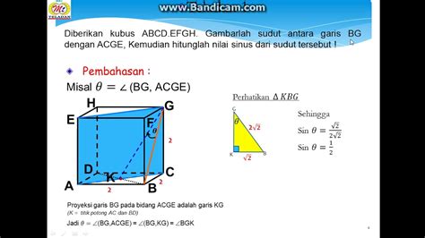 Silakan klik #t4c11 | tingkatan 4 : dimensi tiga sudut antara garis dan bidang bag 1 - YouTube