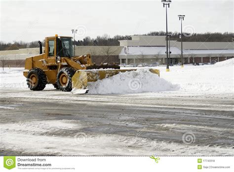 Large Yellow Snow Plow 1 Stock Photo Image Of Driving 17743318