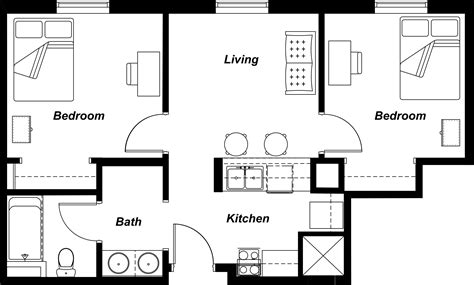Floor Plan Design Sample Floorplan Measurements Layout