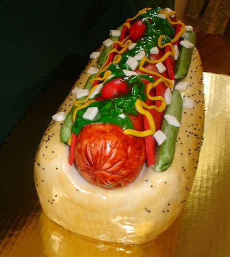 Chicago Style Hot Dog Cake For A Man Who Normally Celebrat Flickr