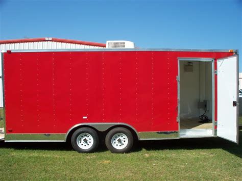 Red 85x20 Concession Enclosed Trailer 540 American Trailer Pros