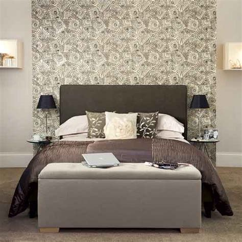 Combining the furniture with silver color can highlight the ornament. Chic grey bedroom | Modern designs | Wallpaper | housetohome.co.uk