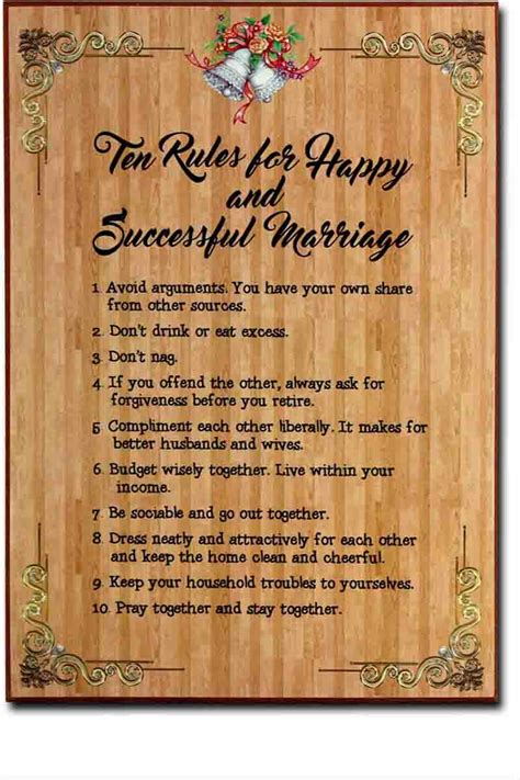 Ten Rules For Happy And Successful Marriage 20 X 1 X 28 Cm F2 120138 St Pauls