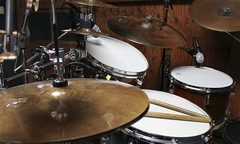 Hd Wallpaper Blue And Brown Drum Set Blur Drums Tool Installation