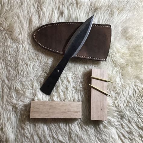 Jeff White Dagger Knife Blank And Handle Kit With Sheath Etsy