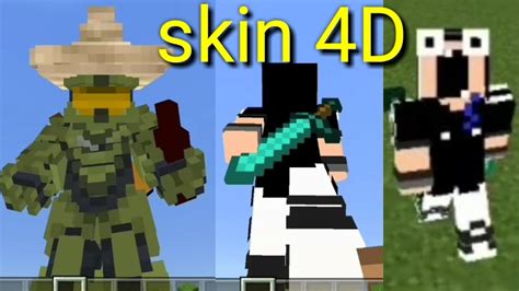 Download minecraft pe addons, mods, maps, shaders, textures packs, skins, seeds.fast and free. Como colocar skins 4D no minecraft - YouTube